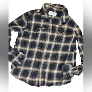 Old Navy 8 Boys Girls Button Up Flannel Shirt